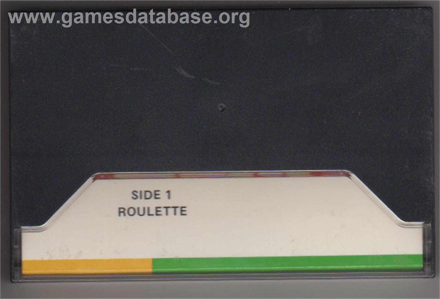 Roulette - Apple II - Artwork - Box Back