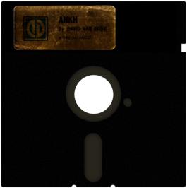 Cartridge artwork for Ankh on the Apple II.