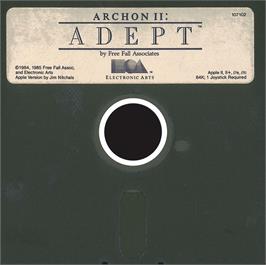 Cartridge artwork for Archon 2: Adept on the Apple II.