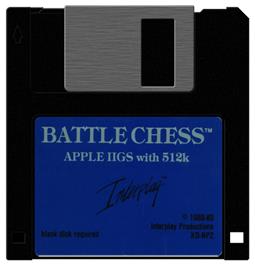 Cartridge artwork for Battle Chess on the Apple II.