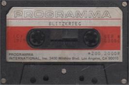 Cartridge artwork for Blitzkrieg on the Apple II.