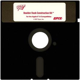 Cartridge artwork for Boulder Dash Construction Kit on the Apple II.