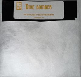 Cartridge artwork for Dive Bomber on the Apple II.