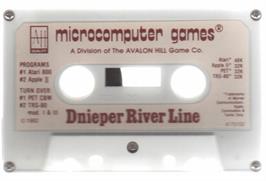 Cartridge artwork for Dnieper River Line on the Apple II.