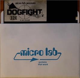Cartridge artwork for Dogfight on the Apple II.