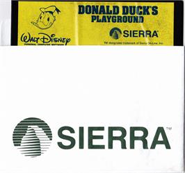 Cartridge artwork for Donald Duck's Playground on the Apple II.