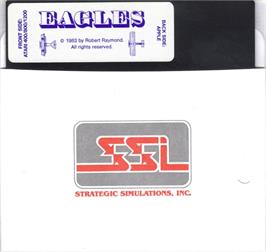 Cartridge artwork for Eagles on the Apple II.