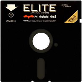 Cartridge artwork for Elite on the Apple II.