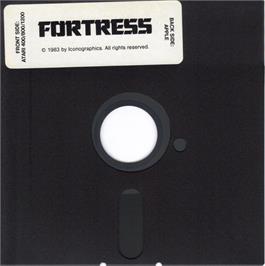 Cartridge artwork for Fortress on the Apple II.