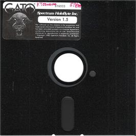 Cartridge artwork for GATO on the Apple II.