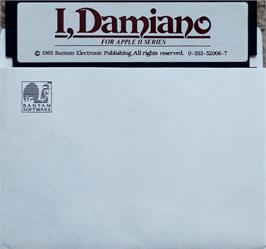Cartridge artwork for I, Damiano: The Wizard of Partestrada on the Apple II.
