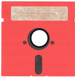 Cartridge artwork for Inca on the Apple II.