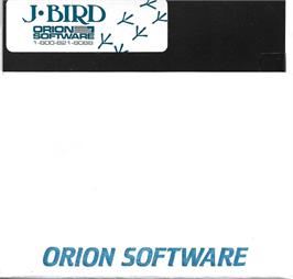 Cartridge artwork for J-bird on the Apple II.