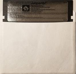 Cartridge artwork for Jeopardy on the Apple II.