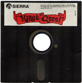 Cartridge artwork for King's Quest on the Apple II.