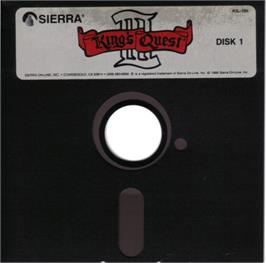 Cartridge artwork for King's Quest 3 - To Heir Is Human on the Apple II.