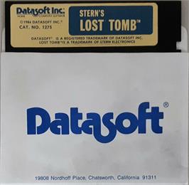 Cartridge artwork for Lost Tomb on the Apple II.