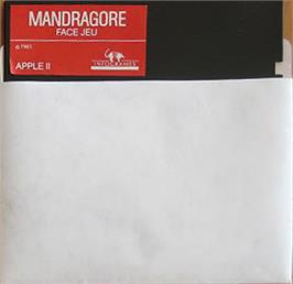 Cartridge artwork for Mandragore on the Apple II.