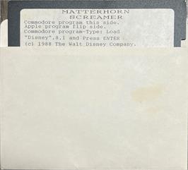Cartridge artwork for Matterhorn Screamer! on the Apple II.