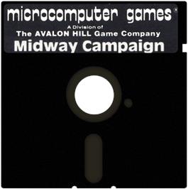 Cartridge artwork for Midway Campaign on the Apple II.