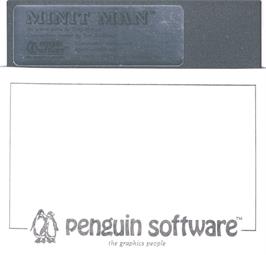Cartridge artwork for Minit Man on the Apple II.