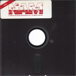 Cartridge artwork for Nam on the Apple II.
