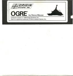 Cartridge artwork for Ogre on the Apple II.