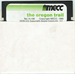 Cartridge artwork for Oregon Trail on the Apple II.