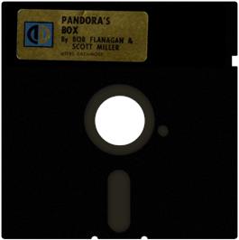 Cartridge artwork for Pandora's Box on the Apple II.