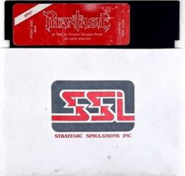 Cartridge artwork for Phantasie on the Apple II.