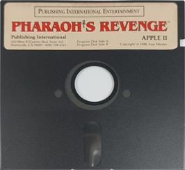 Cartridge artwork for Pharaoh's Revenge on the Apple II.