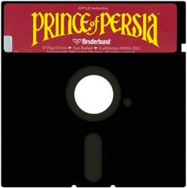 Cartridge artwork for Prince Of Persia on the Apple II.