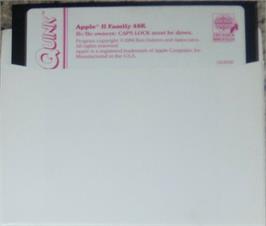 Cartridge artwork for Quink on the Apple II.