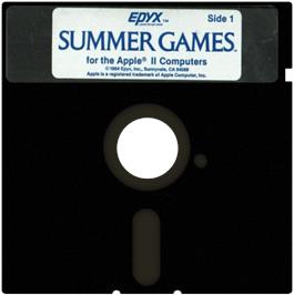 Cartridge artwork for Summer Games on the Apple II.