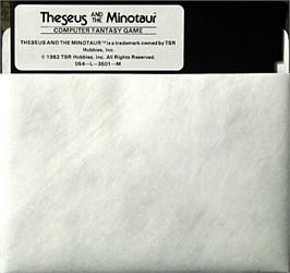 Cartridge artwork for Theseus And The Minotaur on the Apple II.