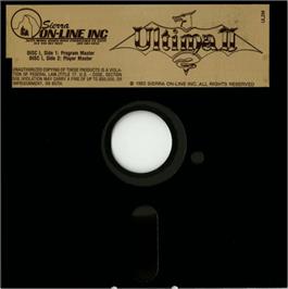 Cartridge artwork for Ultima 2 - Revenge Of The Enchantress on the Apple II.