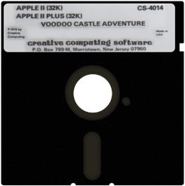 Cartridge artwork for Voodoo Castle on the Apple II.