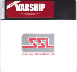 Cartridge artwork for Warship on the Apple II.