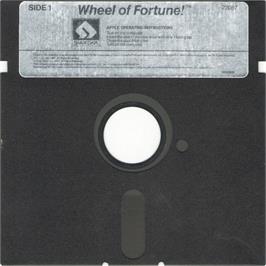 Cartridge artwork for Wheel Of Fortune on the Apple II.
