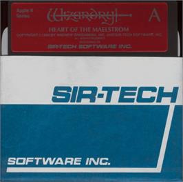 Cartridge artwork for Wizardry 5 - Heart Of The Maelstrom on the Apple II.