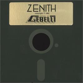 Cartridge artwork for Zenith on the Apple II.