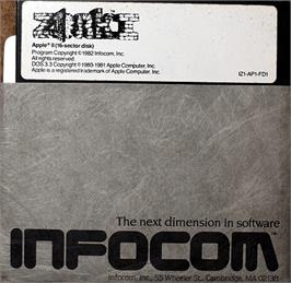 Cartridge artwork for Zork I: The Great Underground Empire on the Apple II.