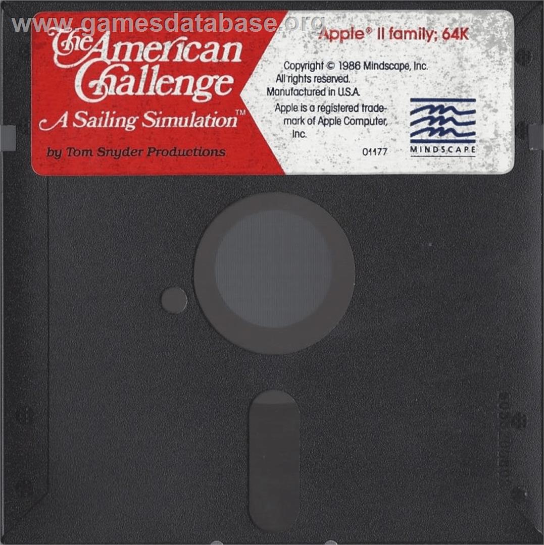 American Challenge: A Sailing Simulation - Apple II - Artwork - Cartridge