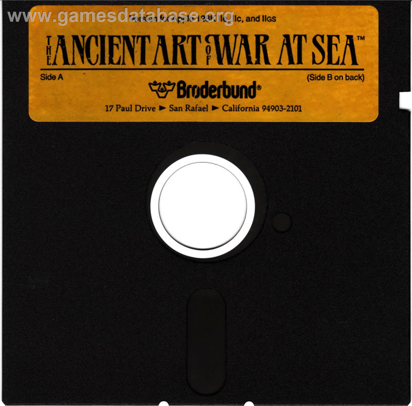 Ancient Art of War at Sea - Apple II - Artwork - Cartridge