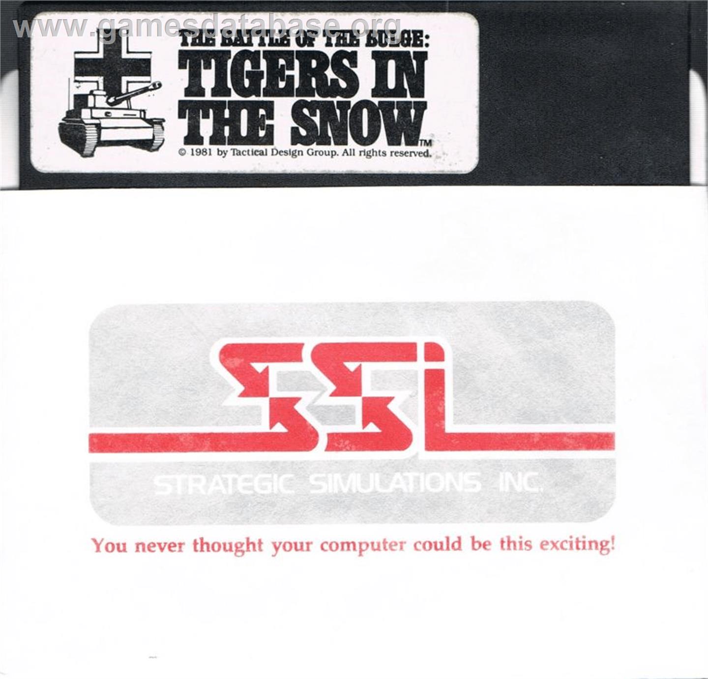 Battle Of The Bulge, The - Tigers In The Snow - Apple II - Artwork - Cartridge