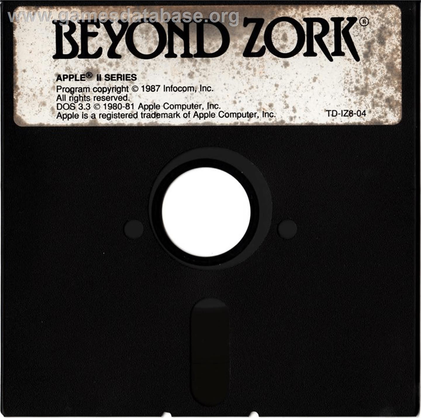Beyond Zork: The Coconut of Quendor - Apple II - Artwork - Cartridge