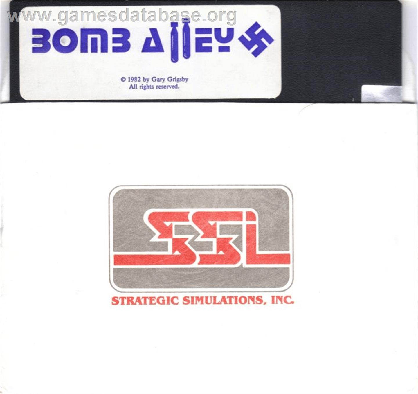 Bomb Alley - Apple II - Artwork - Cartridge