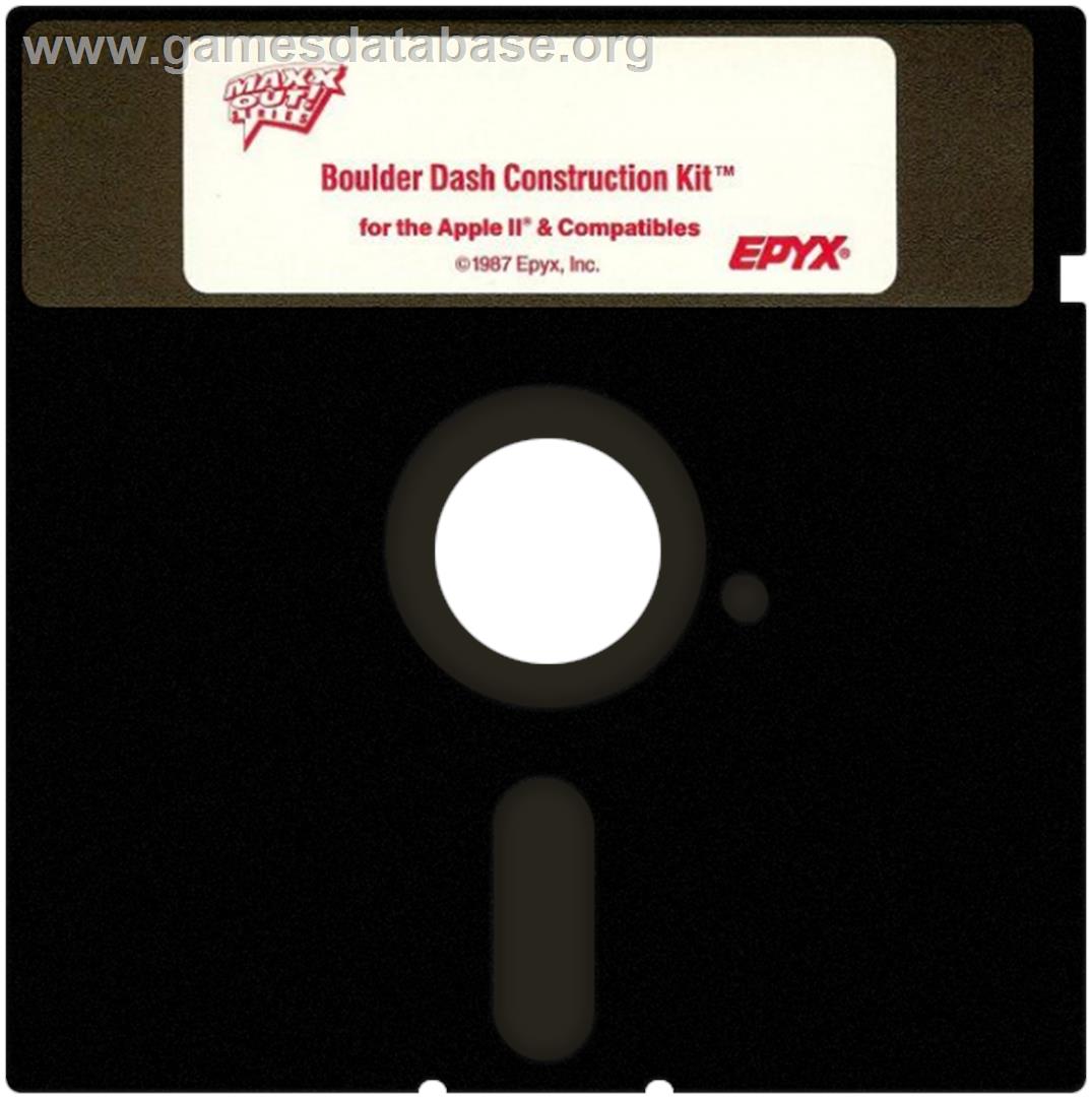 Boulder Dash Construction Kit - Apple II - Artwork - Cartridge
