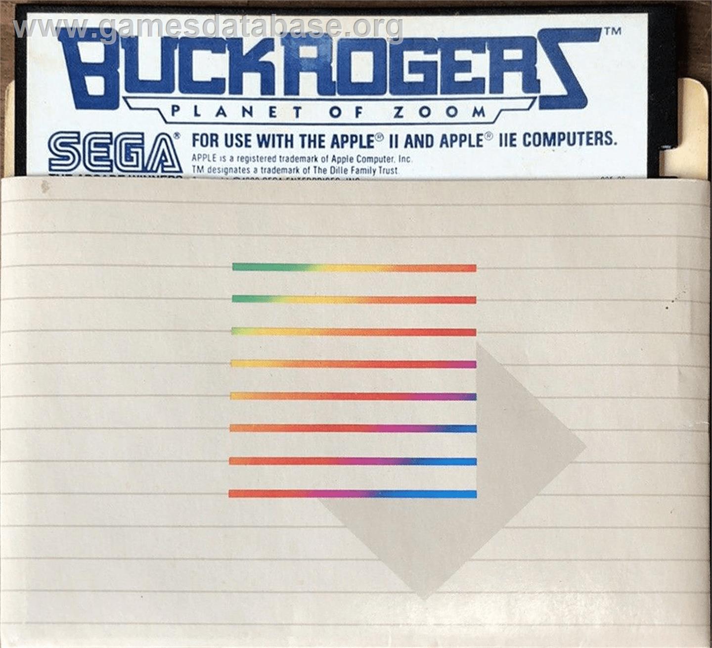Buck Rogers: Planet of Zoom - Apple II - Artwork - Cartridge
