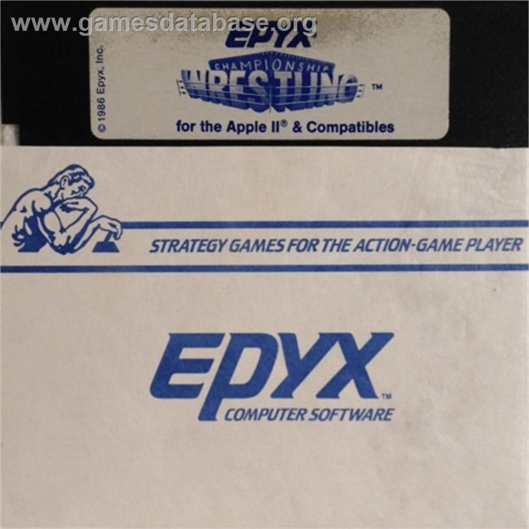 Championship Wrestling - Apple II - Artwork - Cartridge